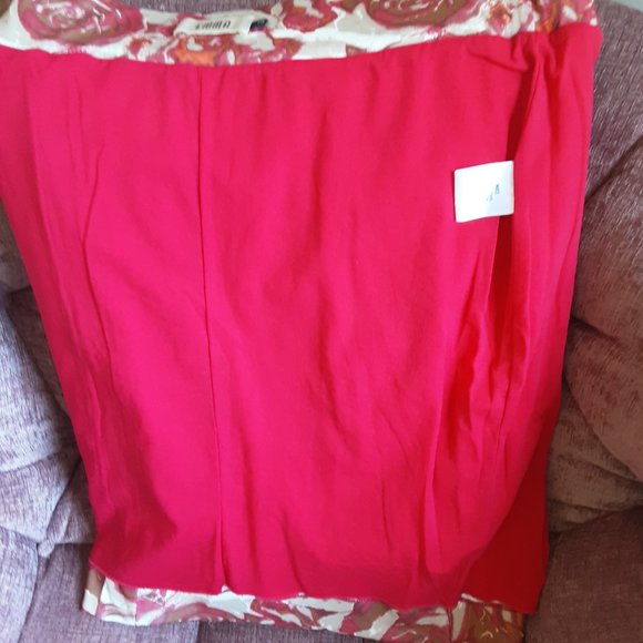 EMMA Europe Geometric Floral Rushed Stretchy Pencil Skirt, Size EU36 / US4 - Picture 13 of 13